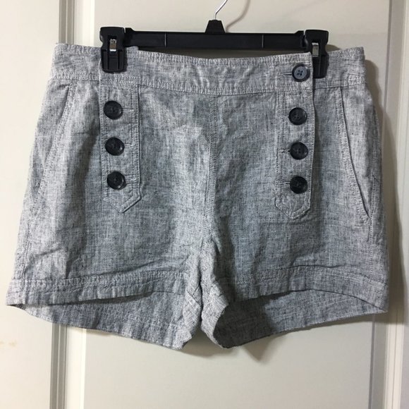 Express Pants - EXPRESS HIGH RISE LINEN BUTTON SHORTS WOMEN SIZE 12 NWT